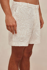 LUCIO SHORT - OFF WHITE MULTI