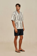 NICCO SWIM SHORT - DEEP LAKE