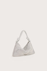 HERA NANO RHINESTONE SHOULDER BAG - CLEAR