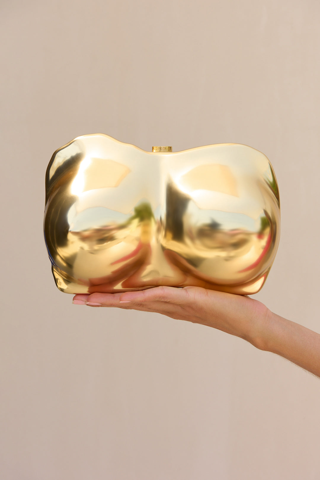 REINA CLUTCH - BRUSHED BRASS