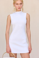 HARLOW KNIT DRESS - OFF WHITE