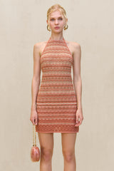 ERINA KNIT DRESS - CORALLO MULTI