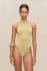 CASSIUS KNIT BODYSUIT - GOLD