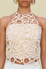 AMIR KNIT TOP - OFF WHITE