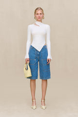 TAYLA KNIT TOP - OFF WHITE