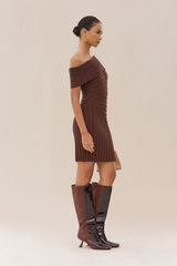OCEANE KNIT DRESS - JAVA