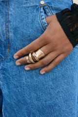BAMBU RING - BRUSHED BRASS