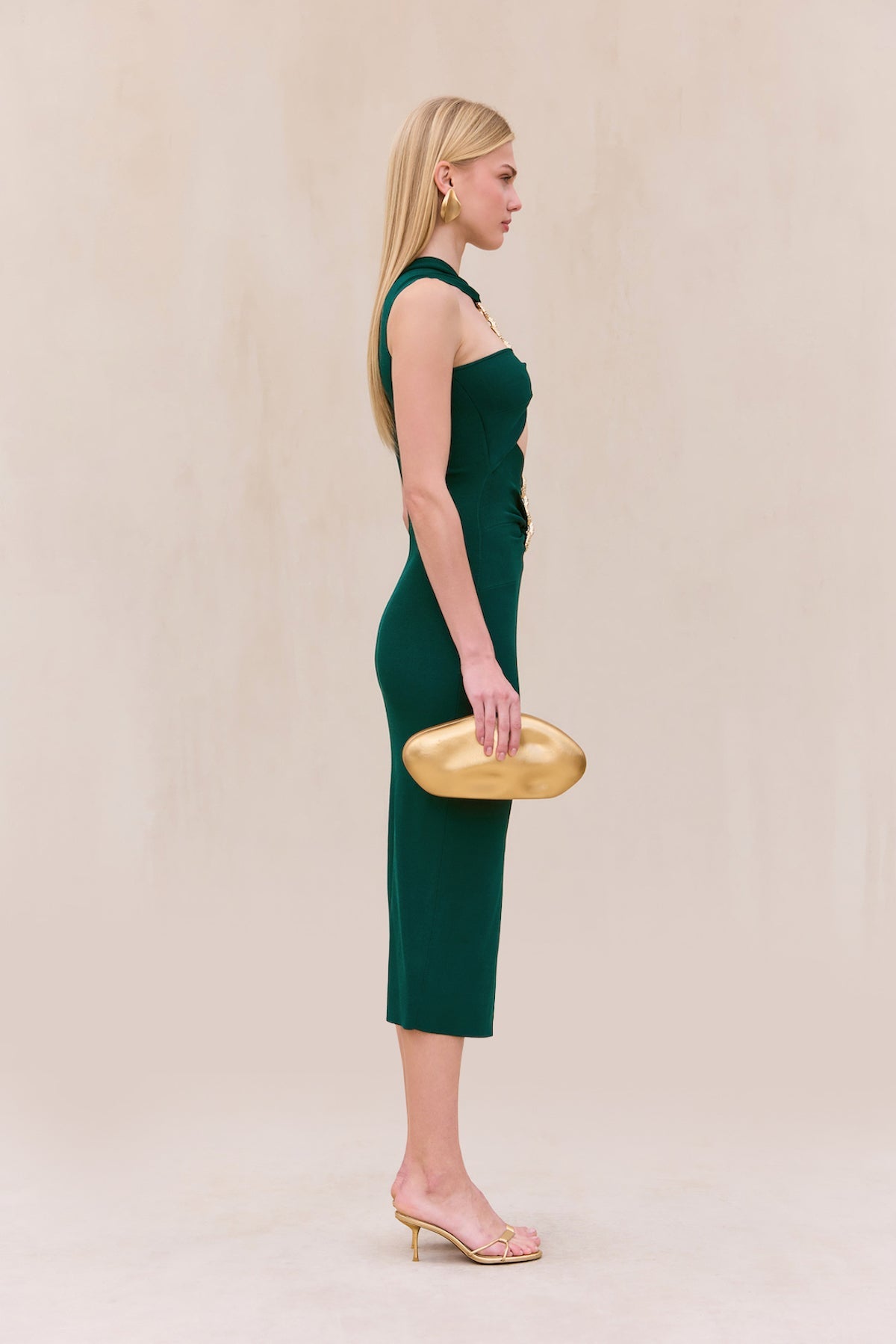 CRISTOS KNIT DRESS - FOREST GREEN