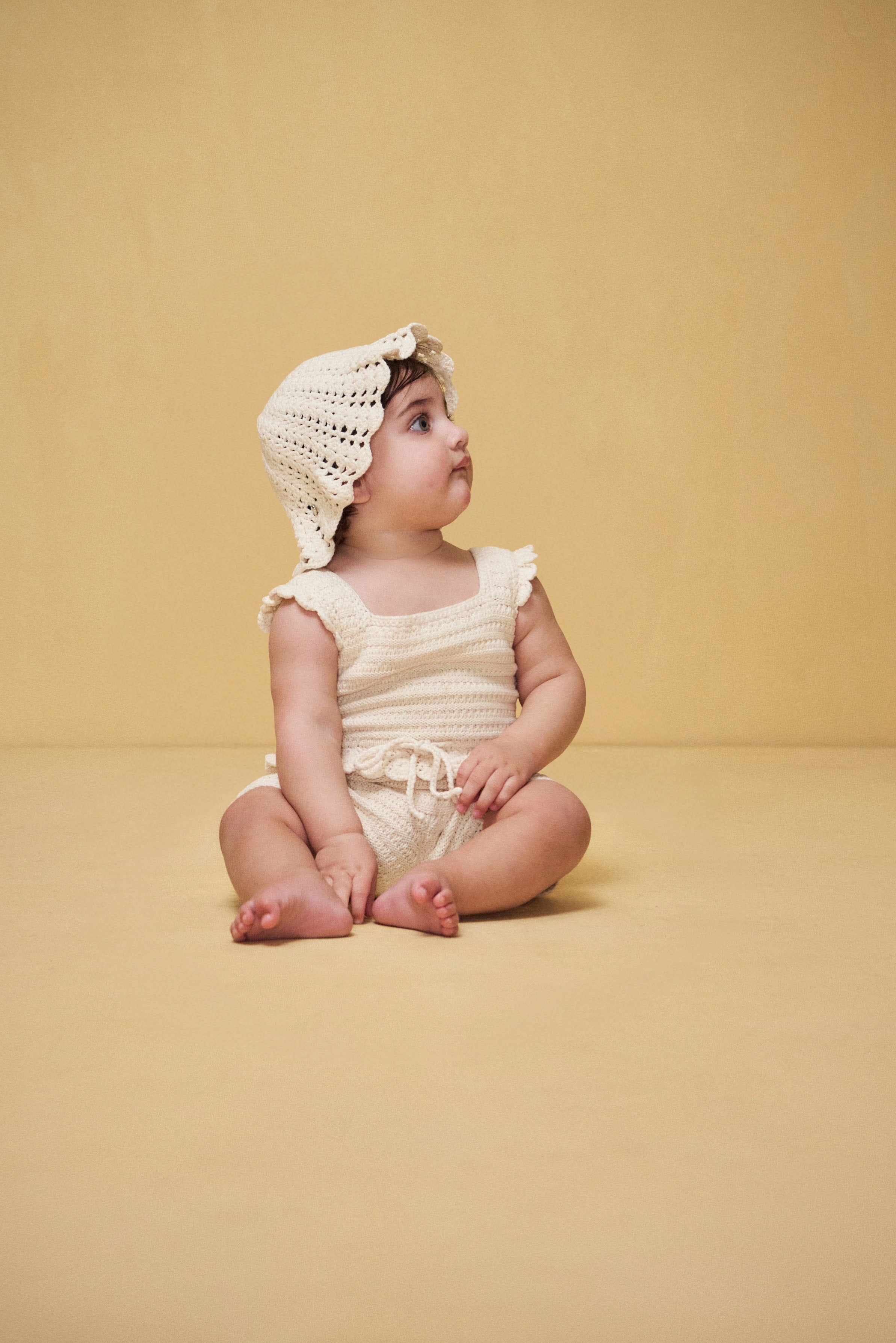 BABY CATALINA JUMPSUIT SET - OFF WHITE