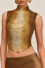 TARAJI TOP - BRONZE