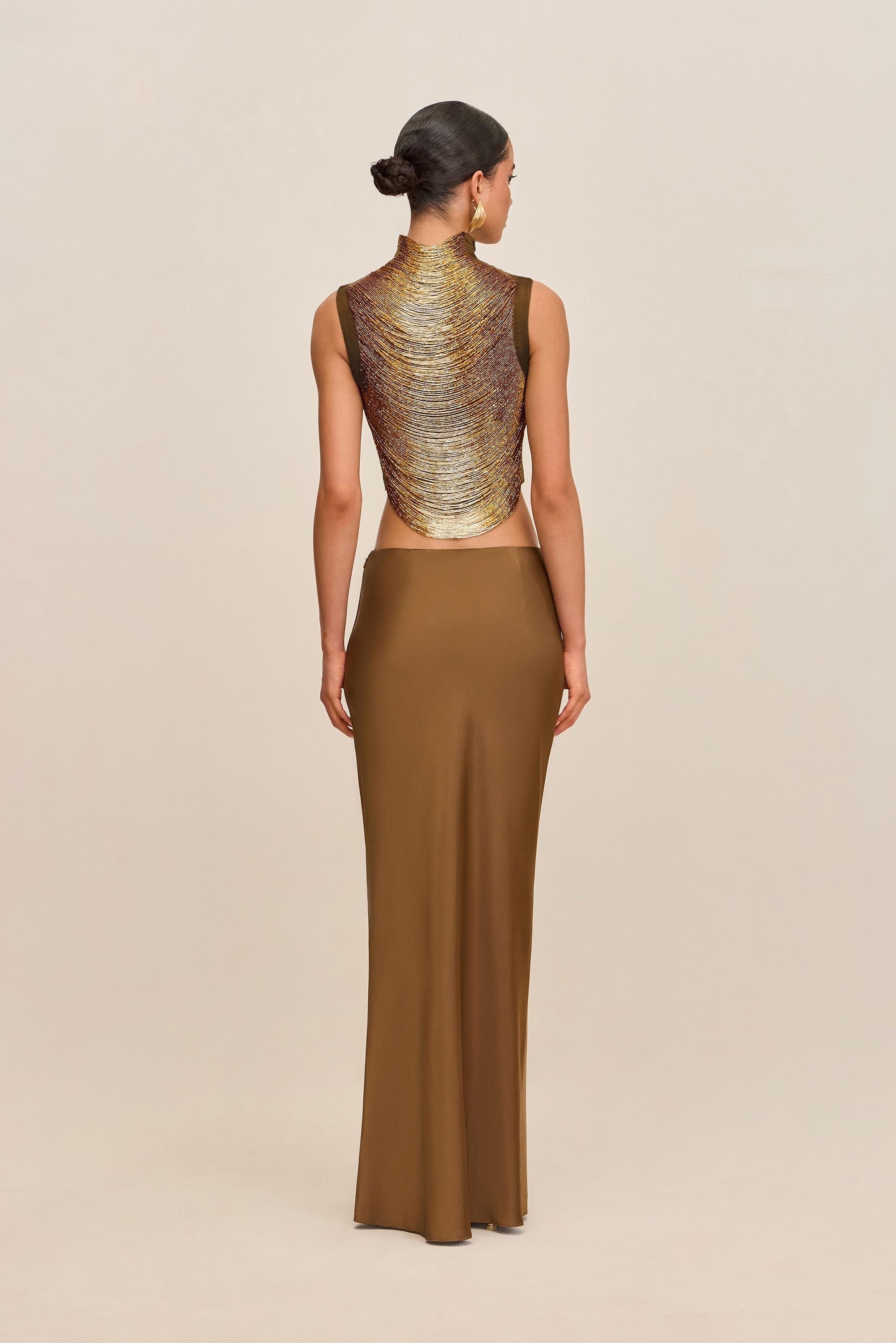 TARAJI TOP - BRONZE