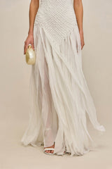 AMBROSINE DRESS - OFF WHITE
