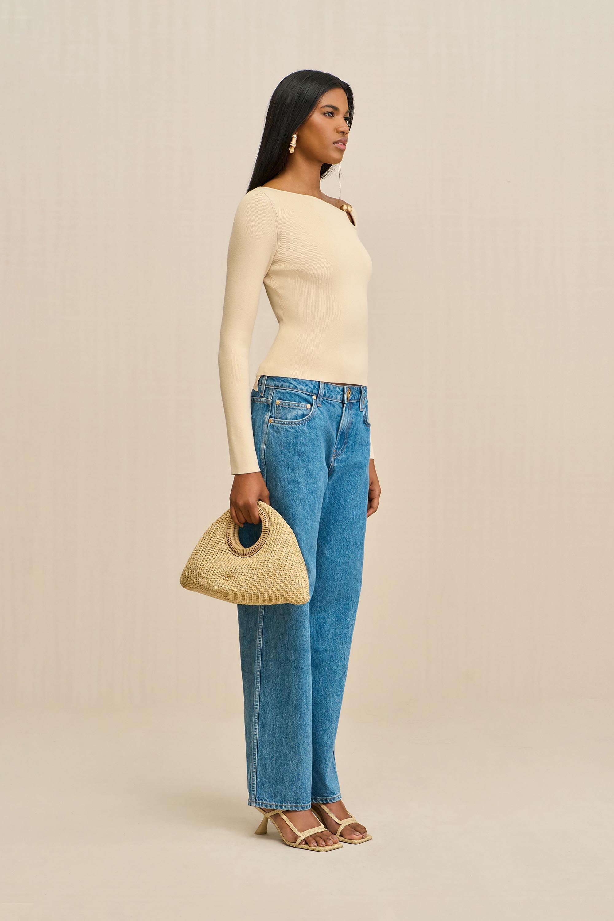 IRIS KNIT TOP - BEACH