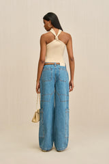 WYNN PANT - MEDIUM STONE WASH