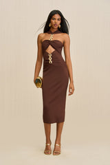 CRISTOS KNIT DRESS - JAVA