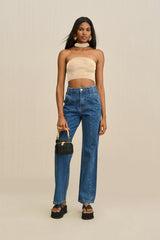 SORINE KNIT TOP - BEACH