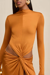 KERI GOWN - BOURBON