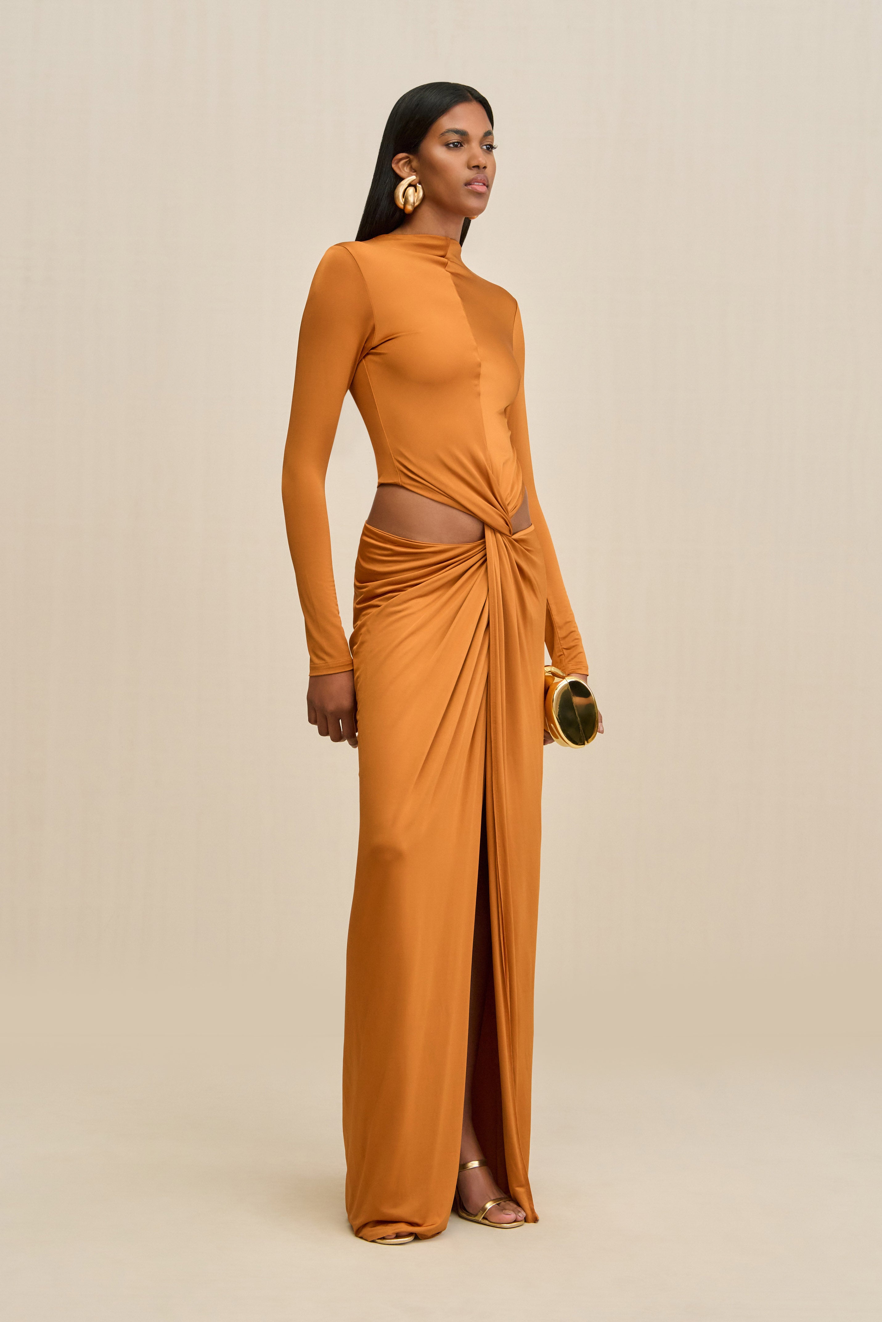 KERI GOWN - BOURBON