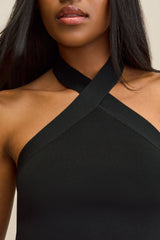 LOUISA KNIT TOP - BLACK