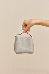SOLENE MINI RHINESTONE BAG - CLEAR