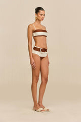 ESTRELLA BIKINI TOP - LARGE SADDLE STRIPE