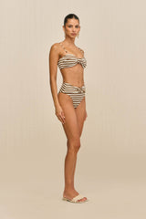 ALOUETTE BIKINI TOP - SMALL SADDLE STRIPE