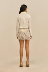 IDALIA SKIRT - OFF WHITE