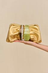 JULITA CONVERTIBLE CLUTCH - BRASS