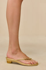 SKYLAR SANDAL - BRASS