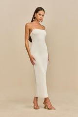 MELVILLE KNIT DRESS - OFF WHITE