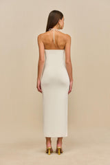 MELVILLE KNIT DRESS - OFF WHITE