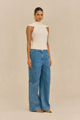 CHEN TOP - OFF WHITE