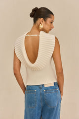 CHEN TOP - OFF WHITE