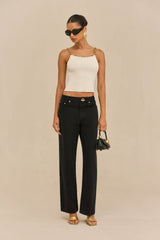 KASSANDRA KNIT TOP - OFF WHITE