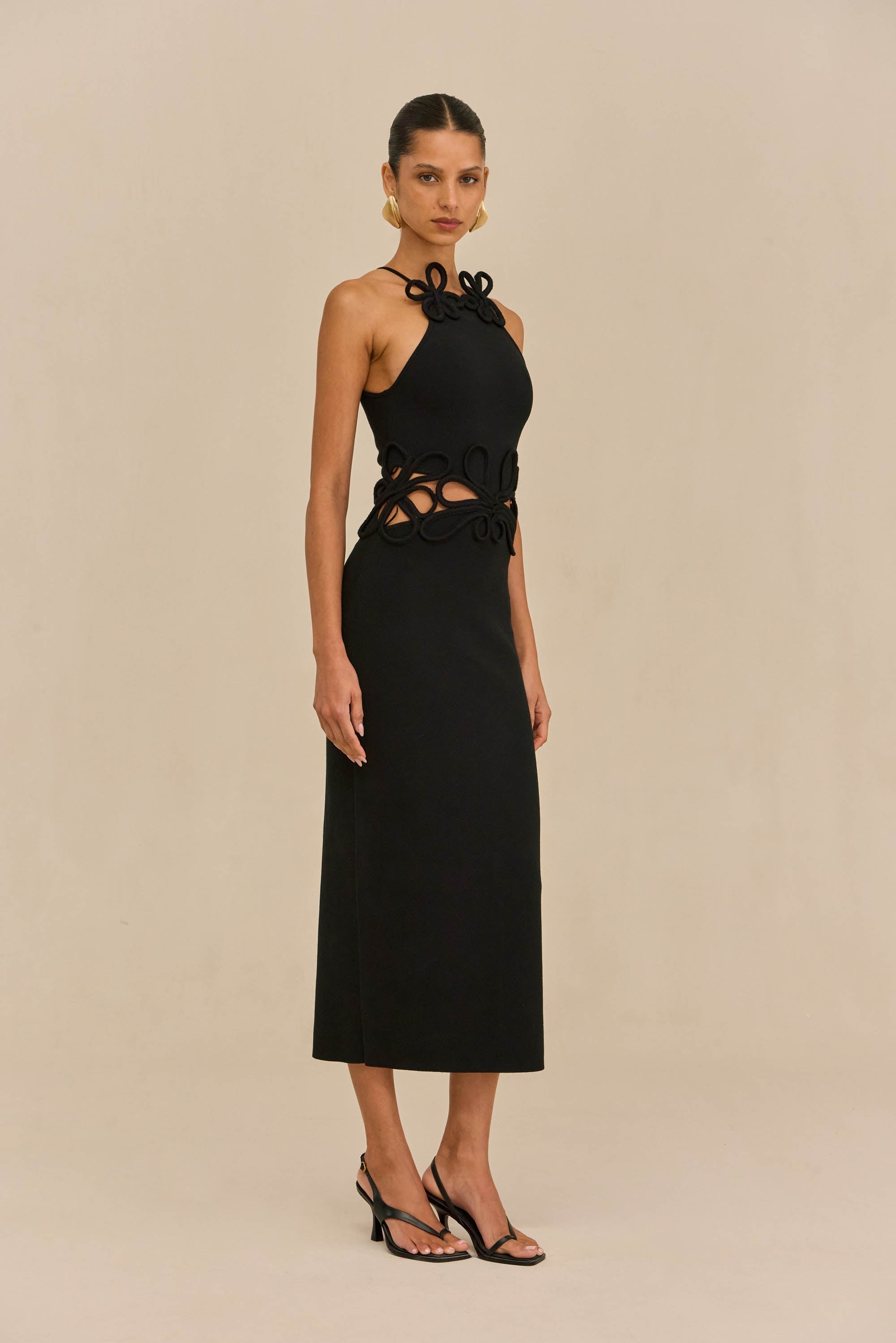 JENA KNIT DRESS - BLACK