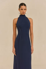 KELLER KNIT DRESS - DEEP LAKE