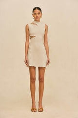 DIMETRIA KNIT DRESS - BEACH