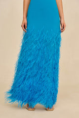 GHETA DRESS - LAKE BLUE