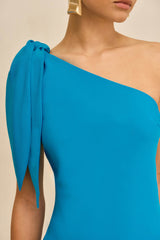 GHETA DRESS - LAKE BLUE
