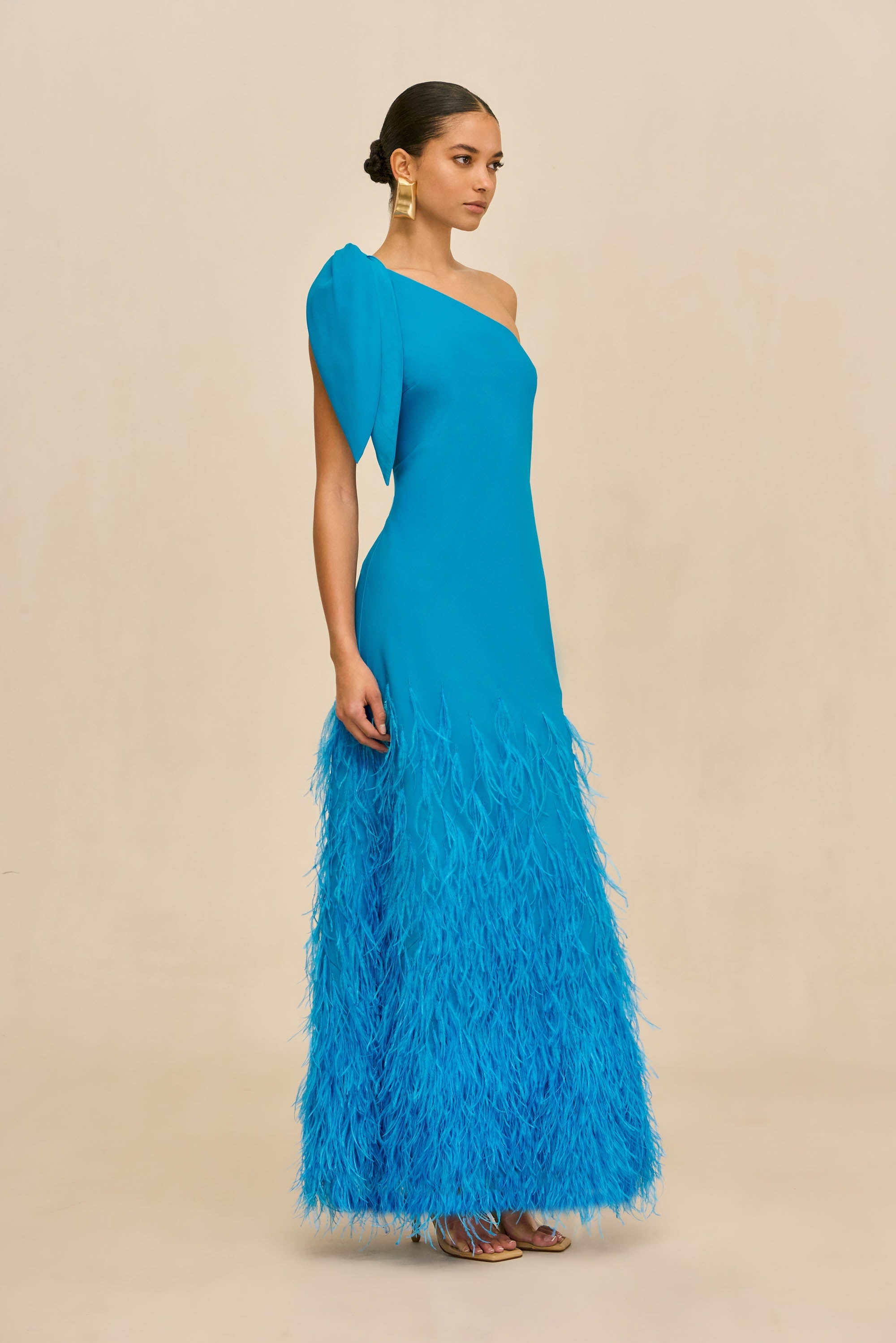 GHETA DRESS - LAKE BLUE