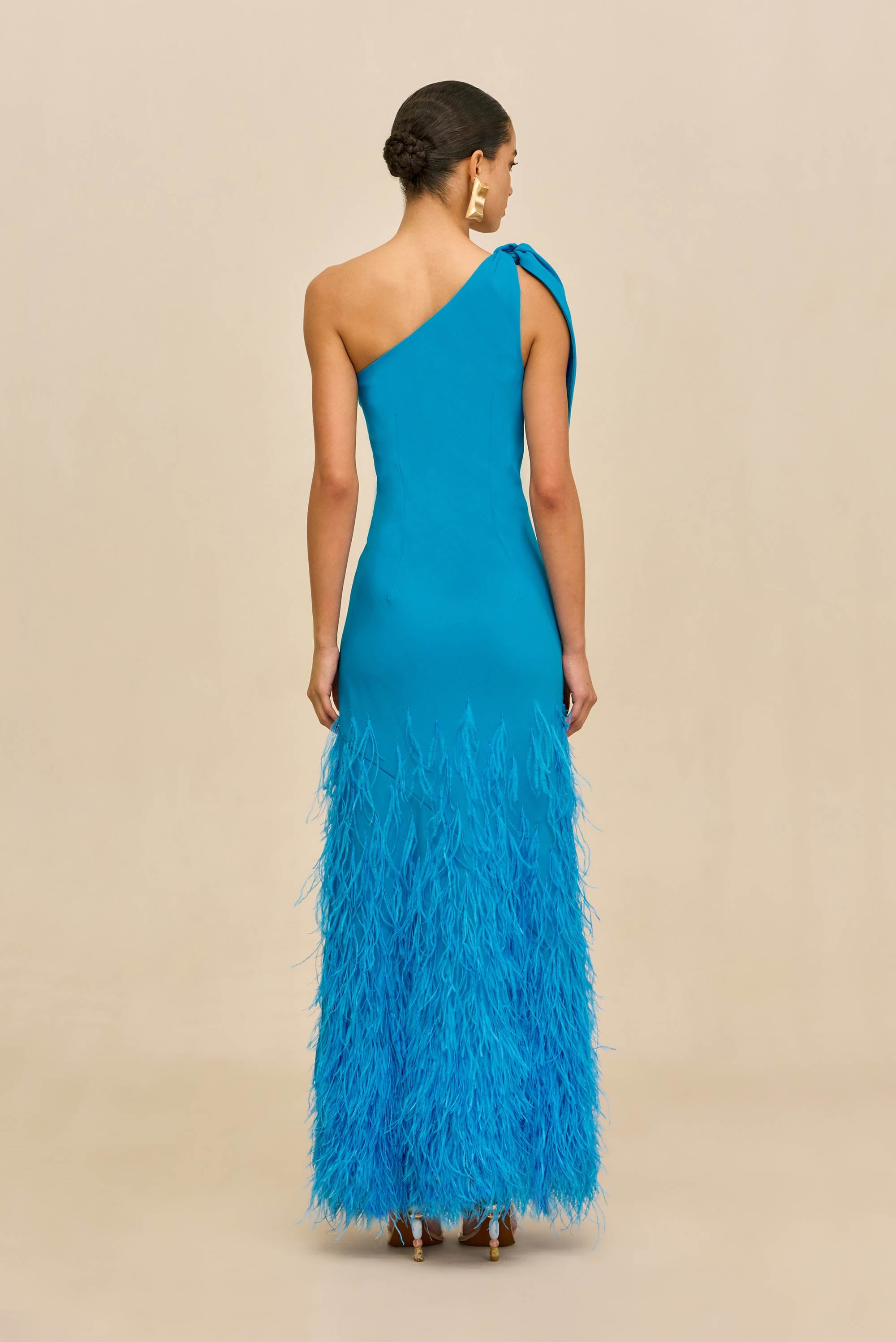 GHETA DRESS - LAKE BLUE