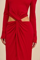 KERI GOWN - MERLOT