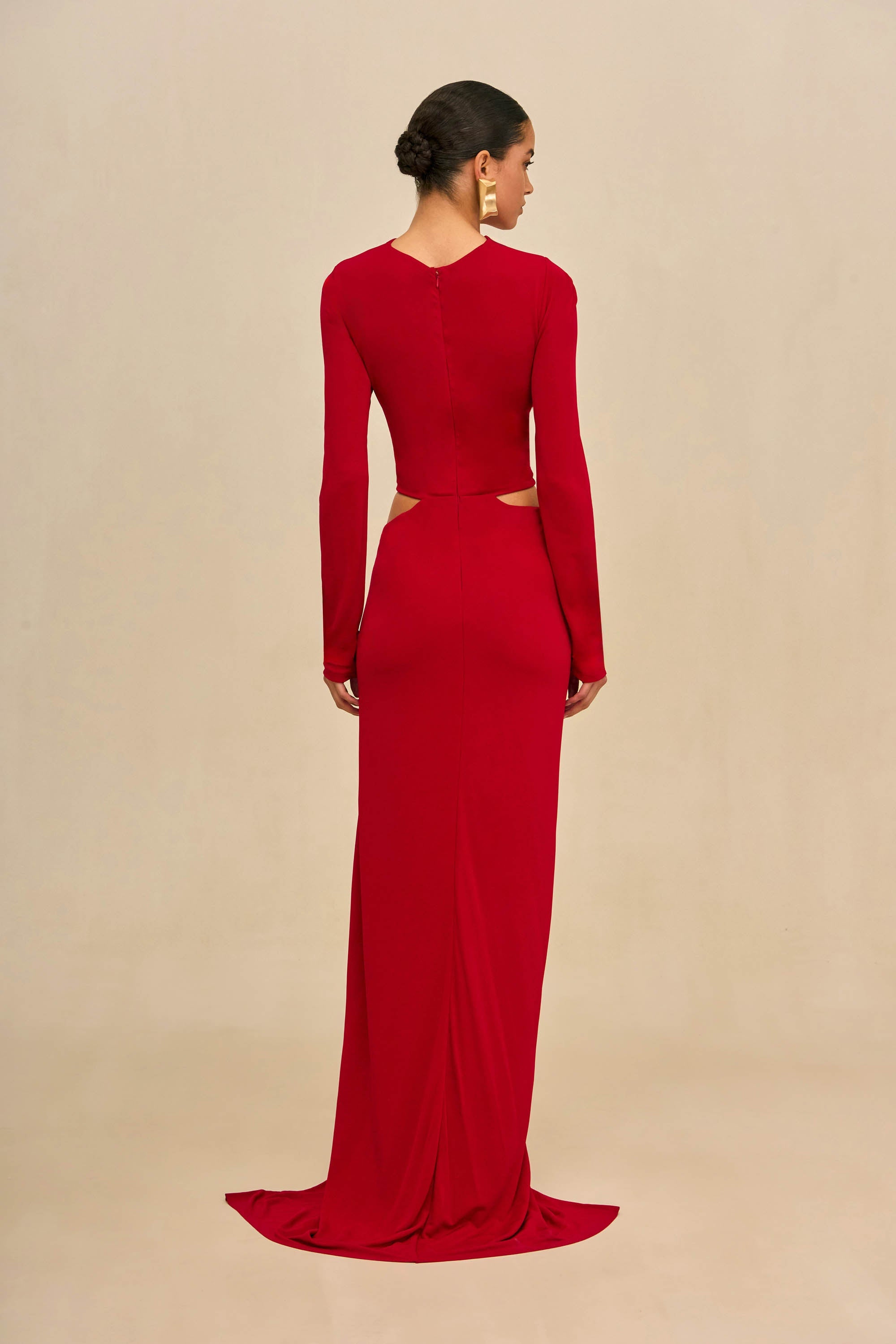 KERI GOWN - MERLOT