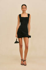 SID KNIT DRESS - BLACK