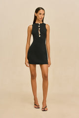 DOMS KNIT DRESS - BLACK
