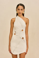 CORELINE DRESS - OFF WHITE