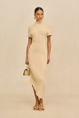 CHRYSTA KNIT DRESS - BEACH