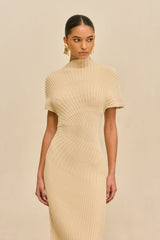CHRYSTA KNIT DRESS - BEACH