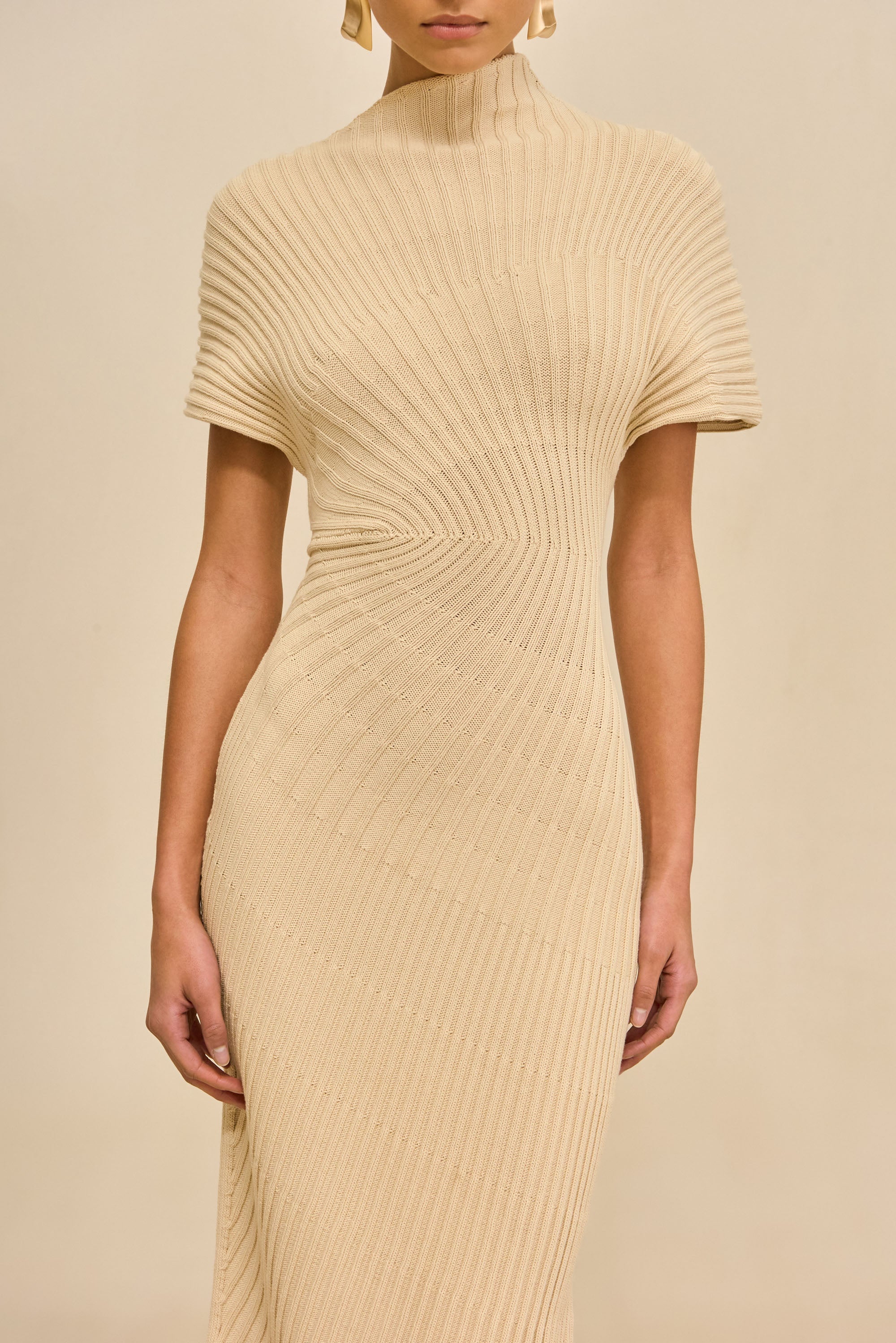CHRYSTA KNIT DRESS - BEACH