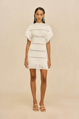 MAREN KNIT DRESS - OFF WHITE